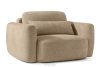 ELOSA Rechte Ecksofa und Sessel im Japandi-Stil Bouclé beige beige - Foto 19