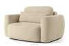 ELOSA Rechte Ecksofa und Sessel im Japandi-Stil Bouclé hellbeige hellbeige - Foto 18