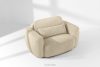 ELOSA Rechte Ecksofa und Sessel im Japandi-Stil Bouclé hellbeige hellbeige - Foto 25