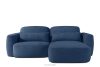 ELOSA Rechte Ecksofa und Sessel im Japandi-Stil Bouclé marineblau marineblau - Foto 3