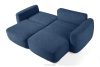 ELOSA Rechte Ecksofa und Sessel im Japandi-Stil Bouclé marineblau marineblau - Foto 6