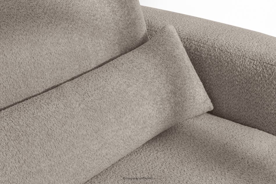 ELOSA Linkes Ecksofa und Sessel im Japandi-Stil Bouclé grau grau - Foto 9