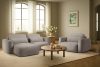 ELOSA Linkes Ecksofa und Sessel im Japandi-Stil Bouclé grau grau - Foto 30