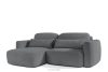 ELOSA Linkes Ecksofa und Sessel im Japandi-Stil Bouclé dunkelgrau dunkelgrau - Foto 5