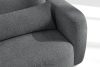 ELOSA Linkes Ecksofa und Sessel im Japandi-Stil Bouclé dunkelgrau dunkelgrau - Foto 9
