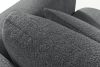 ELOSA Linkes Ecksofa und Sessel im Japandi-Stil Bouclé dunkelgrau dunkelgrau - Foto 11
