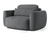 ELOSA Linkes Ecksofa und Sessel im Japandi-Stil Bouclé dunkelgrau dunkelgrau - Foto 18