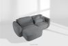 ELOSA Linkes Ecksofa und Sessel im Japandi-Stil Bouclé dunkelgrau dunkelgrau - Foto 26