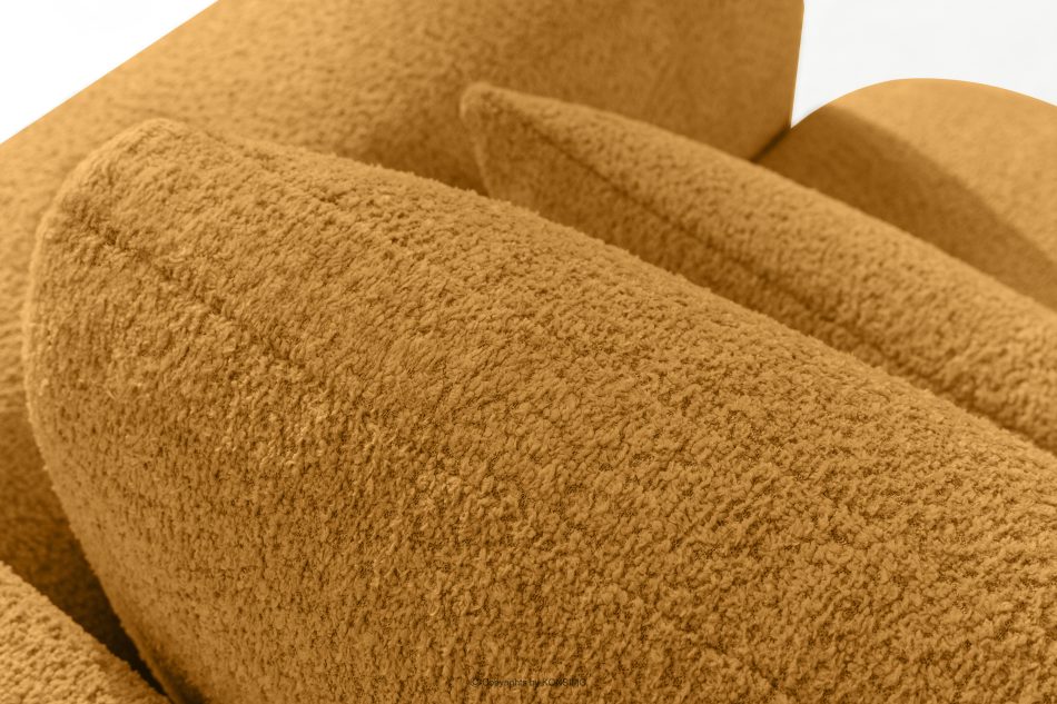 ELOSA Linkes Ecksofa und Sessel im japanischen Stil Bouclé honigfarben honigfarben - Foto 10