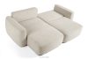 ELOSA Linkes Ecksofa und Sessel im Japandi-Stil Bouclé weiß weiß - Foto 6