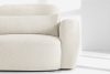 ELOSA Linkes Ecksofa und Sessel im Japandi-Stil Bouclé weiß weiß - Foto 8