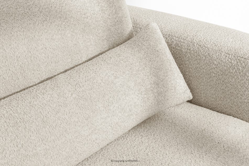 ELOSA Linkes Ecksofa und Sessel im Japandi-Stil Bouclé weiß weiß - Foto 9