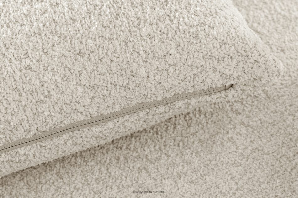 ELOSA Linkes Ecksofa und Sessel im Japandi-Stil Bouclé weiß weiß - Foto 11