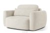 ELOSA Linkes Ecksofa und Sessel im Japandi-Stil Bouclé weiß weiß - Foto 18