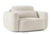 ELOSA Linkes Ecksofa und Sessel im Japandi-Stil Bouclé weiß weiß - Foto 19