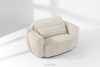 ELOSA Linkes Ecksofa und Sessel im Japandi-Stil Bouclé weiß weiß - Foto 25