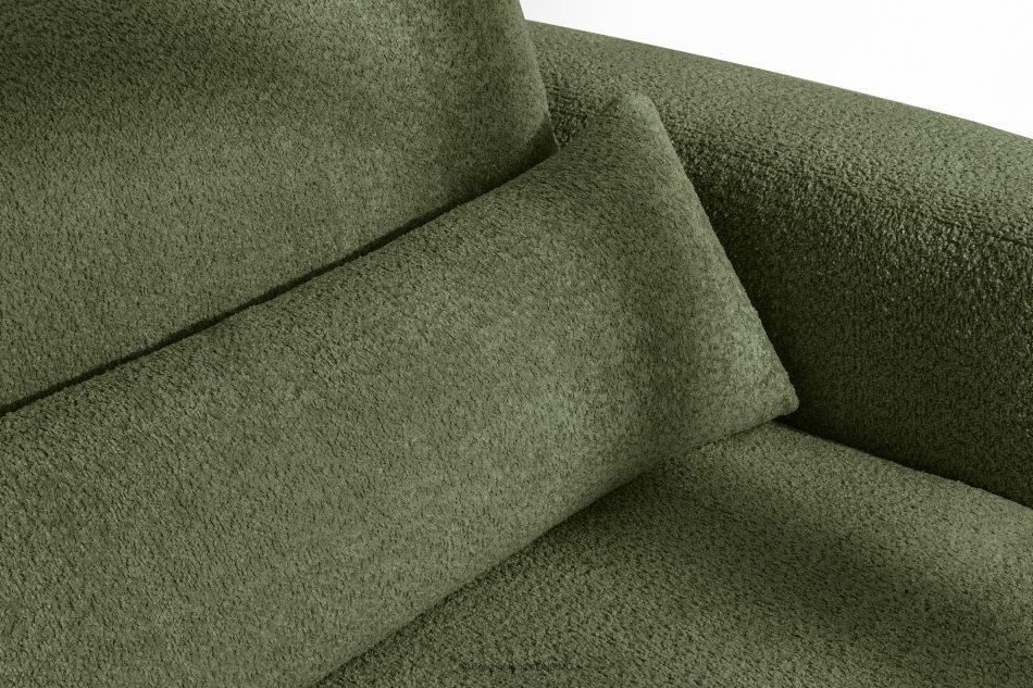 ELOSA Linkes Ecksofa und Sessel im Japandi-Stil Bouclé olivgrün olivgrün - Foto 9