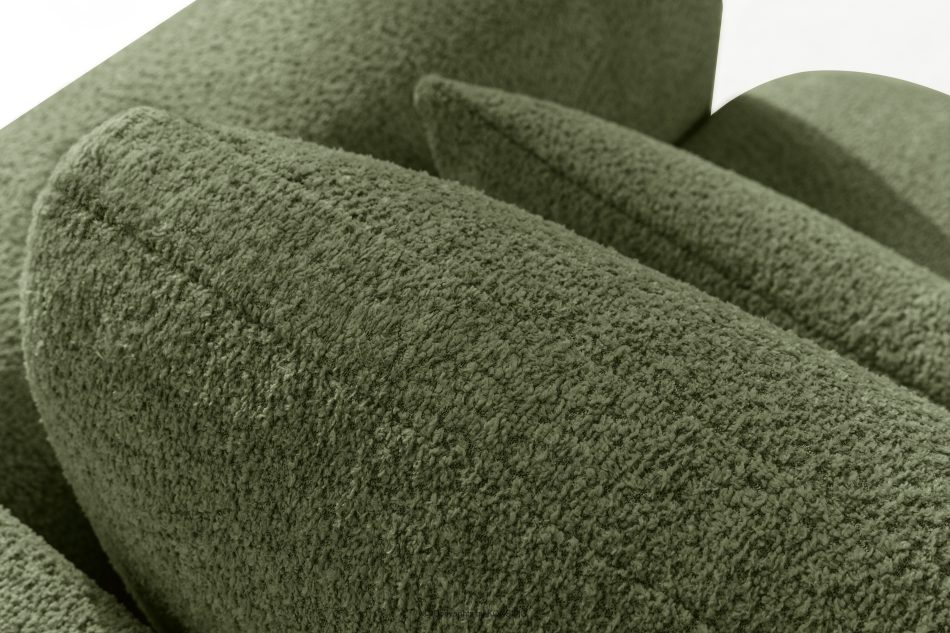 ELOSA Linkes Ecksofa und Sessel im Japandi-Stil Bouclé olivgrün olivgrün - Foto 10