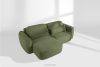 ELOSA Linkes Ecksofa und Sessel im Japandi-Stil Bouclé olivgrün olivgrün - Foto 26
