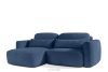ELOSA Linkes Ecksofa und Sessel im Japandi-Stil Bouclé marineblau marineblau - Foto 5