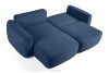 ELOSA Linkes Ecksofa und Sessel im Japandi-Stil Bouclé marineblau marineblau - Foto 6
