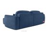 ELOSA Linkes Ecksofa und Sessel im Japandi-Stil Bouclé marineblau marineblau - Foto 7