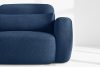ELOSA Linkes Ecksofa und Sessel im Japandi-Stil Bouclé marineblau marineblau - Foto 8
