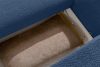 ELOSA Linkes Ecksofa und Sessel im Japandi-Stil Bouclé marineblau marineblau - Foto 16