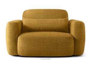 ELOSA, https://konsimo.de/kollektion/elosa/ Sessel im japanischen Stil aus gelbem Chenille-Stoff gelb - Foto