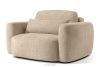 ELOSA Japandi-Sessel aus beigem Chenille-Stoff beige - Foto 3