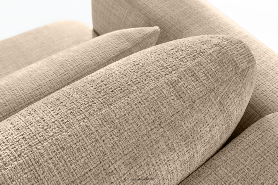 ELOSA Japandi-Sessel aus beigem Chenille-Stoff beige - Foto 8