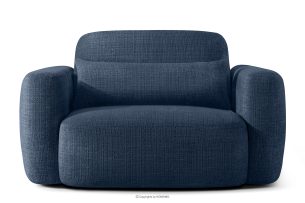 ELOSA, https://konsimo.de/kollektion/elosa/ Sessel im japanischen Stil aus dunkelblauem Chenille-Stoff marineblau - Foto