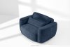 ELOSA Sessel im japanischen Stil aus dunkelblauem Chenille-Stoff marineblau - Foto 15