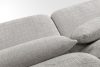 ELOSA Sofa 3 Japandi aus hellgrauem Chenille-Stoff hellgrau - Foto 12