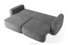 ELOSA Sofa 3 Japandi aus dunkelgrauem Chenille-Stoff dunkelgrau - Foto 5