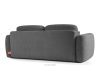 ELOSA Sofa 3 Japandi aus dunkelgrauem Chenille-Stoff dunkelgrau - Foto 6