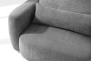 ELOSA Sofa 3 Japandi aus dunkelgrauem Chenille-Stoff dunkelgrau - Foto 8