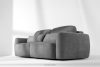 ELOSA Sofa 3 Japandi aus dunkelgrauem Chenille-Stoff dunkelgrau - Foto 20