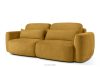 ELOSA Dreisitzer-Sofa im japanischen Stil aus gelbem Chenille-Stoff gelb - Foto 3