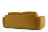 ELOSA Dreisitzer-Sofa im japanischen Stil aus gelbem Chenille-Stoff gelb - Foto 6