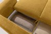 ELOSA Dreisitzer-Sofa im japanischen Stil aus gelbem Chenille-Stoff gelb - Foto 15
