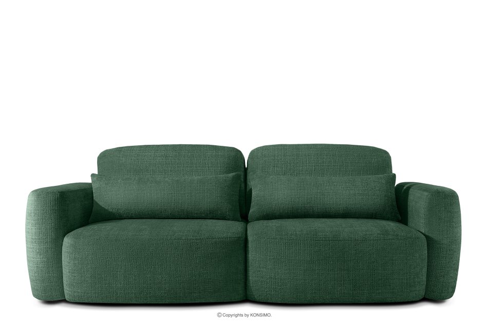 ELOSA Dreisitzer-Sofa im japanischen Stil aus grünem Chenille-Stoff grün - Foto 0