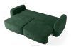 ELOSA Dreisitzer-Sofa im japanischen Stil aus grünem Chenille-Stoff grün - Foto 5