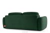ELOSA Dreisitzer-Sofa im japanischen Stil aus grünem Chenille-Stoff grün - Foto 6