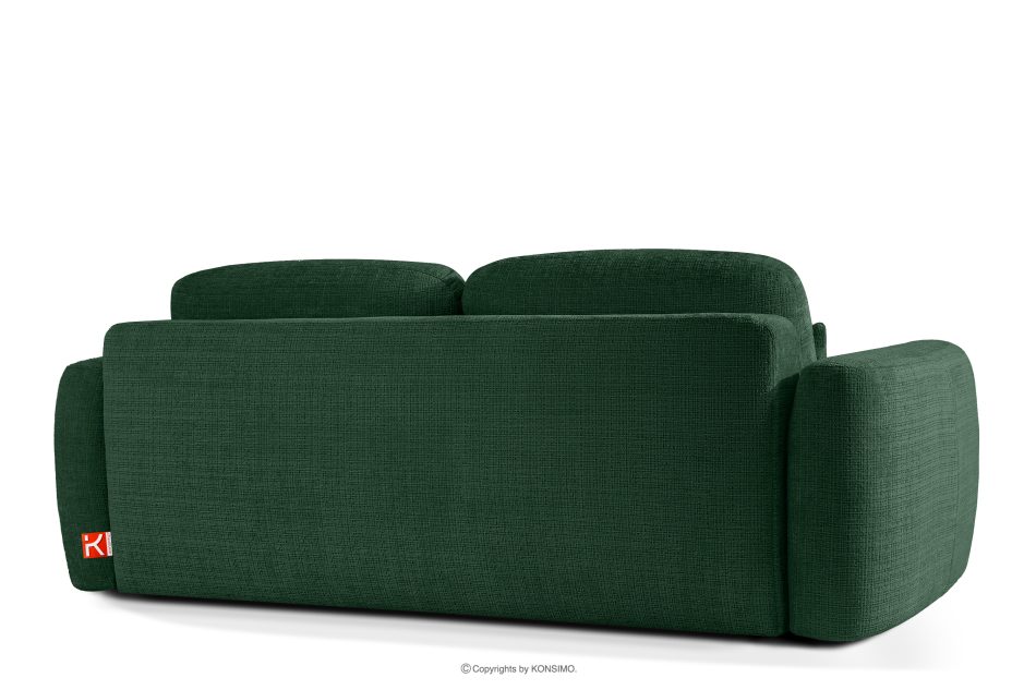 ELOSA Dreisitzer-Sofa im japanischen Stil aus grünem Chenille-Stoff grün - Foto 5