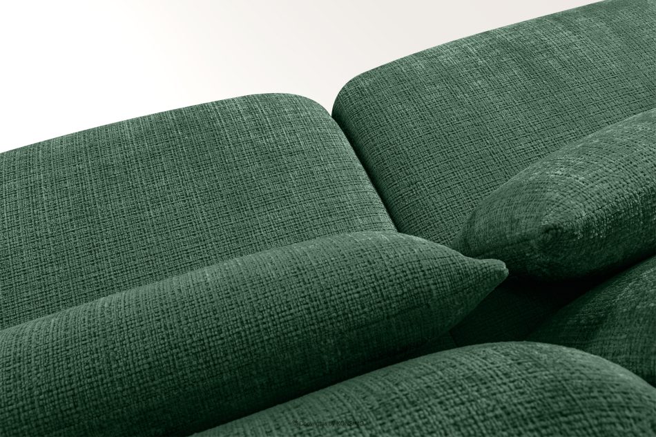 ELOSA Dreisitzer-Sofa im japanischen Stil aus grünem Chenille-Stoff grün - Foto 11