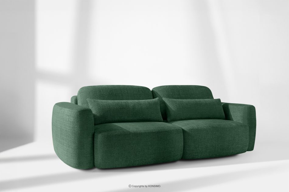 ELOSA Dreisitzer-Sofa im japanischen Stil aus grünem Chenille-Stoff grün - Foto 20