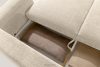 ELOSA Sofa 3 Japandi aus cremefarbenem Chenille-Stoff cremefarben - Foto 15