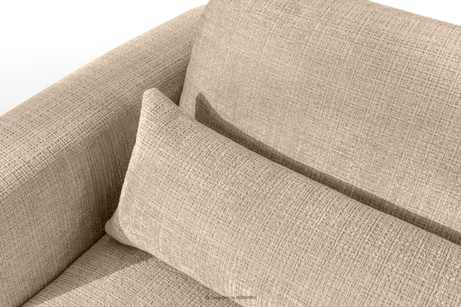 ELOSA Sofa 3 Japandi aus beigem Chenille-Stoff beige - Foto 8