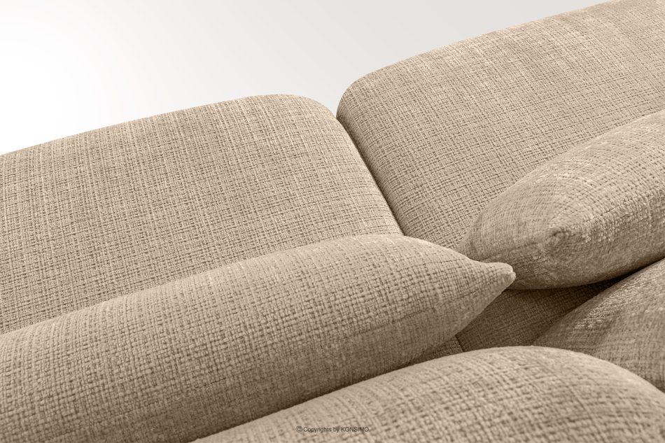 ELOSA Sofa 3 Japandi aus beigem Chenille-Stoff beige - Foto 11